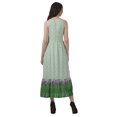 thumbnail image 4 of Moomaya Robe Longue Imprimée pour Femmes, Fente avant, Aguichant, Sans Manches, en Rayonne, Robe de Mariage, 4 of 4