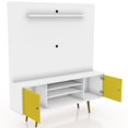 thumbnail image 4 of Manhattan Comfort Liberty 63" Wall Unit in White and Yellow, 4 of 9