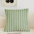 thumbnail image 1 of Plush Striped Decorative Pillow for Sofa and Bedroom - Soft and Supportive Cushion with Included Insert, 45x45cm, 1 of 9