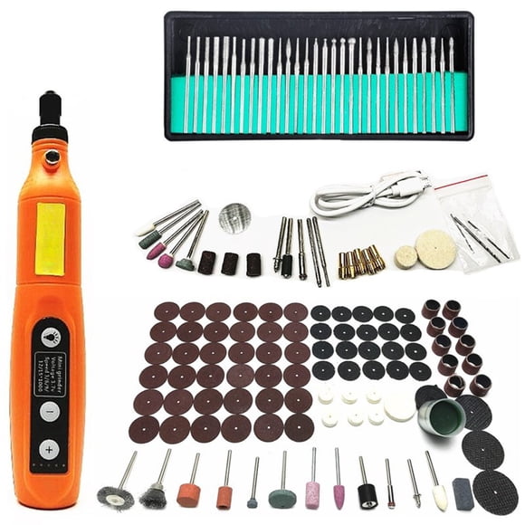 Amdohai 146 PCS Wireless Electric Drill Kit Grinding Polishing 5 Speed Adjustable Electric Grinder Carving Grinding Engraving Pen USB Charging Drill Tools