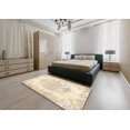thumbnail image 4 of Ahgly Company Tapis d'Intérieur Carré Traditionnel Brun Persan, 5' Carré, 4 of 6