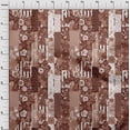 thumbnail image 4 of oneOone Polyester Spandex Maroon Fabric Asian Mix Floral Fabric For Sewing Printed Craft Fabric By The Yard 56 Inch Wide, 4 of 4