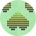 thumbnail image 1 of Ahgly Company Machine Washable Indoor Round Transitional Light Green Area Rugs, 5' Round, 1 of 7