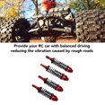 thumbnail image 3 of 2 Pairs RC Shock Absorbers, RC Car Shock Damper, Aluminum Alloy Front Rear Shocks Fit for 1/10 Scale RC Crawler, 3 of 7