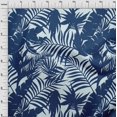 thumbnail image 4 of oneOone Rayon Blue Fabric Leaves Sewing Craft Projects Fabric Prints By Yard 56 Inch Wide, 4 of 5