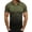 Army Green, variant on lcziwo Polo T-Shirt for Men 2024 Stand-Up Collar Shirt Tie Dye 3D Gradient Color Golf Tshirt Slim Fit Summer Casual Short Sleeve T Shirts Big and Tall Gray XXXXL