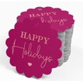 thumbnail image 4 of Inkdotpot Pack Of 100 Real Rose Gold Foil Paper Tags Happy Holiday Favor Hang Tags, 4 of 6
