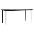 thumbnail image 5 of vidaXL 7 Piece Garden Dining Set Black, 5 of 5