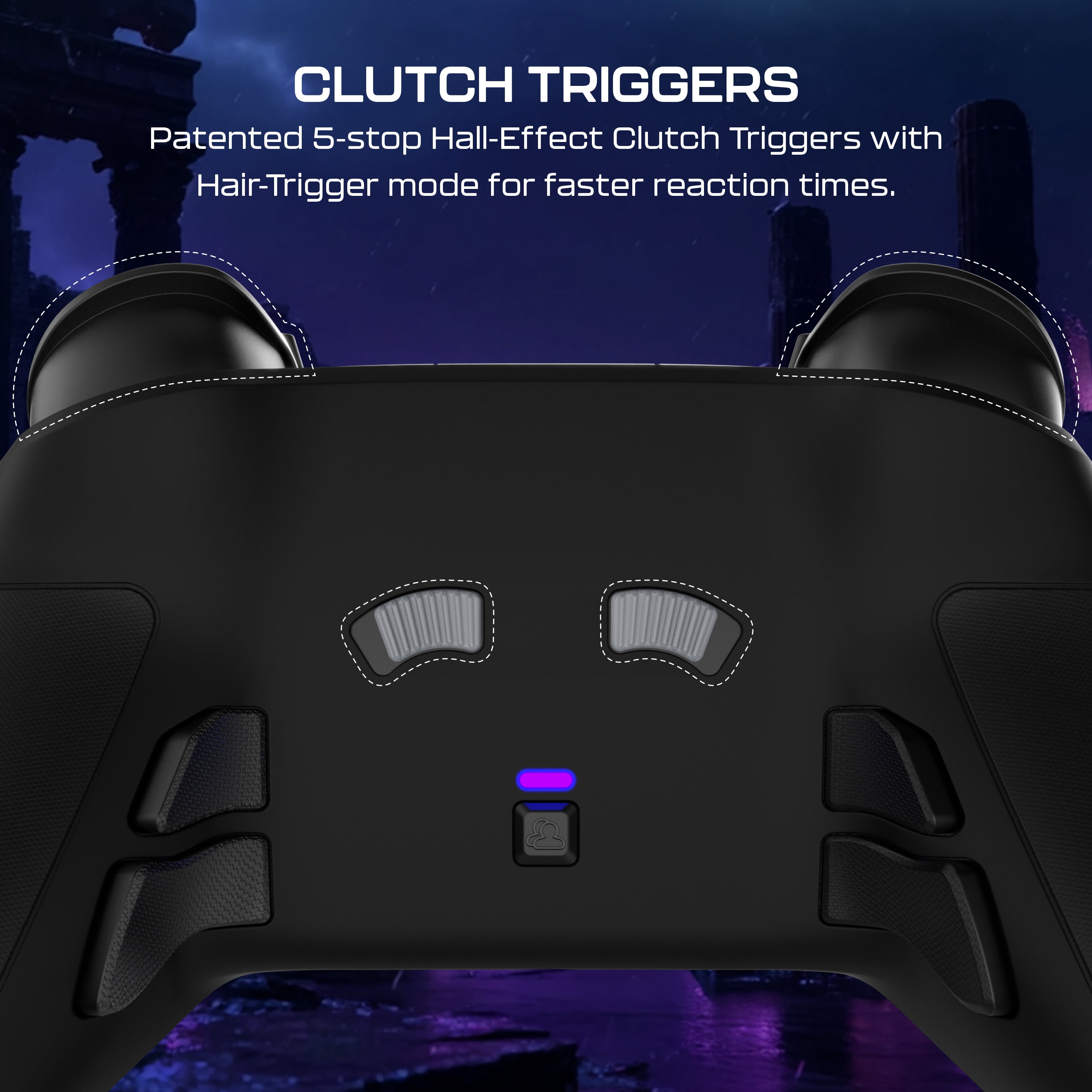 Turtle Beach Victrix Pro BFG Reloaded Wireless Modular Gaming Controller for Xbox Series X|S, Xbox One, & Windows PC; Bluetooth, Fightpad Module, Hall-Effect Thumbsticks/Triggers - Black