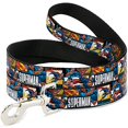 thumbnail image 1 of Dog Leash Superman Action Blocks White 6 Feet Long 0.5 Inch Wide, 1 of 3