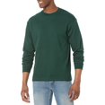thumbnail image 3 of Hanes Men's Beefy Long Sleeve Shirt, Deep Forest, XL, 3 of 7