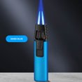 thumbnail image 1 of RYRDWP Windproof Straight Torch Blue Flame Lighter Butane Torch Turbine Torcher Inflatable Gas Windproof Lighter Refillable Butane Lighter For Outdoor BBQ Baking, 1 of 2