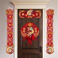 thumbnail image 1 of Chmadoxn Home Decor, Room Decor, Wall Decor New Year Decoration Paper Couplets Set With Chunlian Character Window Sticker For Spring Festival Party Home Decor Paper Chinese Couplets, 1 of 7