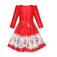 thumbnail image 2 of Robe Fille Manches 3/4 Noël Père Noël Cloche Neige 6 Ans, 2 of 7