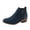 Blue, variant on Pisexur Womens Boots Fashion Solid Color Fall Boots Womens Booties and Ankle Boots Slip-on Low Heel Ankle Boots Casual Comfortable Side Zipper Booties