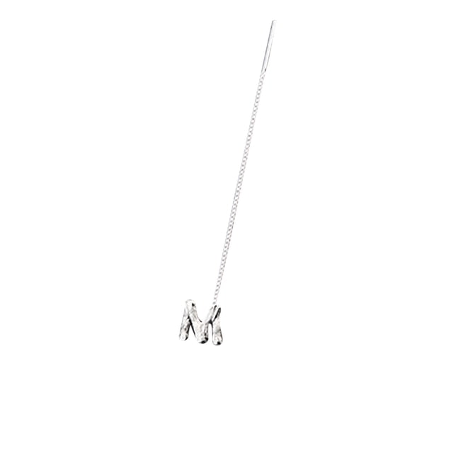TopLLC Ear Clip Shiny Alphabet Earrings,26-letter Simples Bark Design Ear Chain Auricular chain