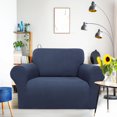 thumbnail image 1 of PiccoCasa Housse Extensible pour Sofa, Lavable, Housses de Meubles pour Chiens, Bleu Marine, Petit, 1 of 7