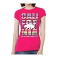 thumbnail image 1 of T-Shirt Tribal à Manches Courtes pour Femmes California Republic - Rose Vif - Très Grand, 1 of 1