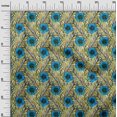 thumbnail image 3 of oneOone Cotton Poplin Twill Medium Blue Fabric Tropical Craft Projects Decor Fabric Printed By The Yard 56 Inch Wide, 3 of 5