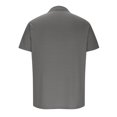 thumbnail image 3 of Dvkptbk Hommes Décontracté Uni Col Rabattu Chandail à Rayures Haute Élasticité Manches Courtes Blouse en Liquidation, 3 of 7