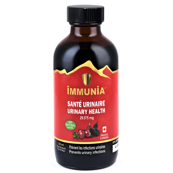 Immunia Urinary Health – Helps Prevent Urinary Tract Infections. Cranberry Concentrate and Elderberry. Natural Antioxidant. No Sugar Added.