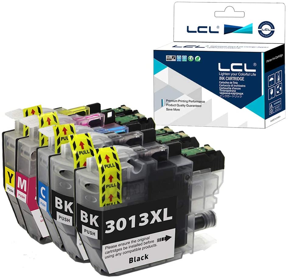 LCL Compatible pour Frère LC3013 LC-3013 LC3013BK LC30133PKS LC-3013BK LC3013C LC3013M LC3013Y Haut Rendement