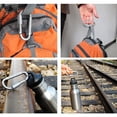 thumbnail image 3 of D-type Carabiner Clips Aluminum Alloy Keychain Carabiner I8 Hot Lightweight Y5X4, 3 of 9