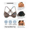 thumbnail image 4 of RELLECIGA Haut de Bikini Rehausseur pour Femme, devant Torsadé, Maillot de Bain à Armatures, 4 of 8