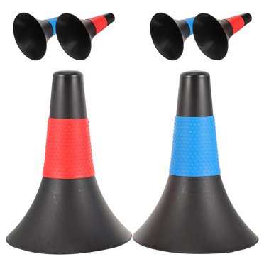 WESIEVYA 6 Pcs Cônes d'Entraînement pour Football Cônes en Plastique Robustes de Couleurs Assorties pour le Développement des Habiletés