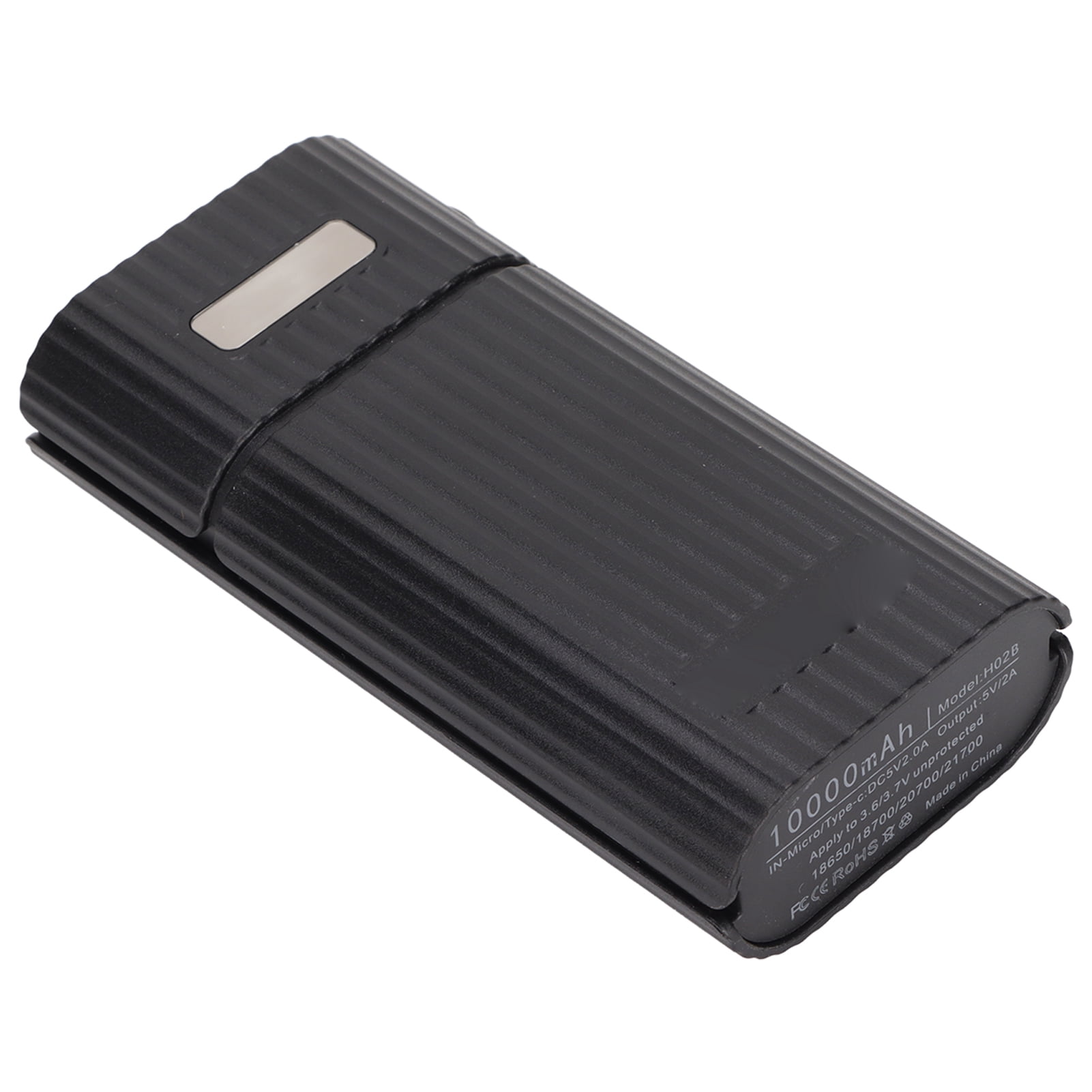 DIY Portable Charger, Reliable Fast Charging 21700 Battery Charger Convenient Portable  For Mobile Phone Black