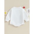 thumbnail image 4 of Faithtur Sister Matching Romper Outfits Letter Print Long Sleeve Round Neck Sweatshirt Toddler Fall Clothes, 4 of 9