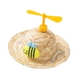 thumbnail image 4 of BELOVING Hand Woven Straw Hat Adjustable Chin Strap Pet Hat for Sports Walking Summer Bee, 4 of 10