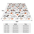 thumbnail image 3 of KLL Halloween Dachshund Pattern Fleece Throw Blanket,Fleece Throw Blankets for Couch & Bed All Season Use-60"x50", 3 of 7