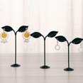 thumbnail image 4 of ziyahi 3x Iron T Bar Earring Necklace Jewelry Display Stand Rack Black-Leave, 4 of 9