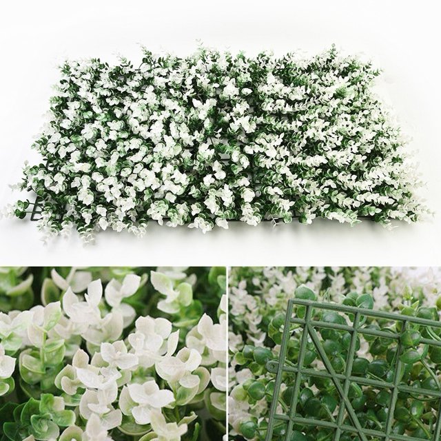 Bgsha Artificial Mat Grass Lawns Wall Hedge Fence Foliage Panel Home Wedding Decor