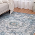 thumbnail image 1 of Tapis tissé bleu et ivoire Banburry, 1 of 8