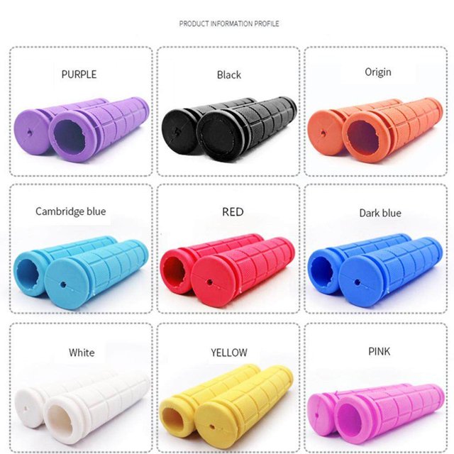 Anti-Slip Bicycle Handlebar Grip Rubber Cover Protector Handle Bar Overgrip Cover Orange