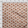 thumbnail image 2 of oneOone Viscose Jersey Rust Brown Fabric Insect & Floral Feather Fabric For Sewing Printed Craft Fabric By The Yard 60 Inch Wide, 2 of 5