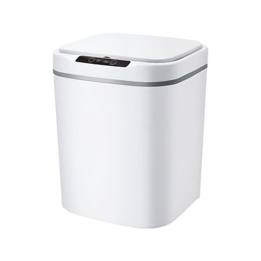 Abody 18L Touch-free Trash Cans Smart Knock Induction Trash Bin Automatic Garbage Can Infrared Motion Sensor with Lid for Car Kitchen Bathroom Office Bedroom