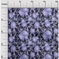thumbnail image 2 of oneOone Rayon Bluish Violet Fabric Florals Craft Projects Decor Fabric Printed By The Yard 56 Inch Wide, 2 of 5