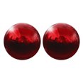 thumbnail image 1 of 2 Pcs Gazing Ball 2.5 Inch 63mm Reflective Sphere Polished Hollow Ball Deep Red, 1 of 7