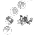 thumbnail image 2 of 6 Pcs Pinces de Support d'Étagère Pinces de Support d'Étagère en Verre Accessoires d'Étagère d'Armoire, 2 of 9