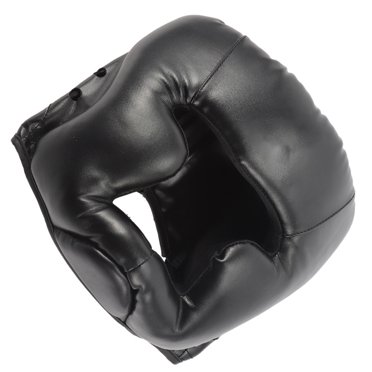 Boxing Head Guard, Comfortable Nonslip Lining Boxing Helmet For Outdoor Black Adult