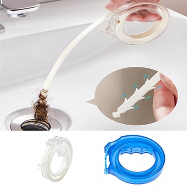 Suncoda Kitchen Drain Unclogger, Kitchen Sewer Hair Cleaner Household Sink Retractable Bending Blocking Cleaning Hook Pipe Dredge