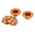 thumbnail image 1 of Wheel Hubcaps,  Wheel Hub Dust   For 1/6 RC Car Orange, 1 of 8