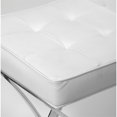thumbnail image 5 of Beaumont Lane Tabouret de Bar en Similicuir Chromé Blanc, 5 of 5