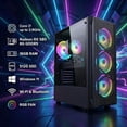 thumbnail image 2 of STGAubron Gaming PC Computer Desktop, Intel Core i7 up to 3.9G, Radeon RX 580 8G, 16GB RAM, 512GB SSD, WiFi 6, BT 5.0, RGB Fan x 4, Windows 11 Home, 2 of 5