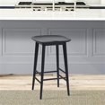 thumbnail image 2 of Steve Silver Hilton Black Solid Acacia Wood Counter Stool, 2 of 6