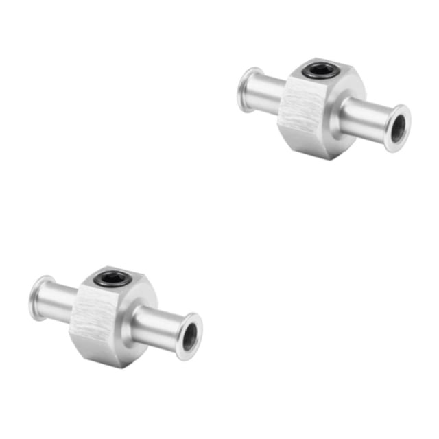 Maytalsory Nitrous Pressure Gauge Adapter Simple And Effective Solution With Seal High Durability Gauge T silver 2Set
