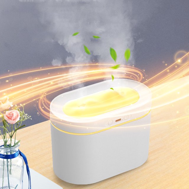 Pcksrro Small household appliances deal!Desktop Humidifier 800ML Humidifier Double Nozzle Humidifiers Diffuser USB Aroma Diffuser With Coloful Light Desktop Humidifier